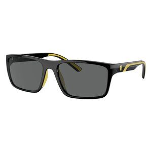 New FERRARI SCUDERIA Black Rectangle FZ6003U 501/87 Sunglasses Women